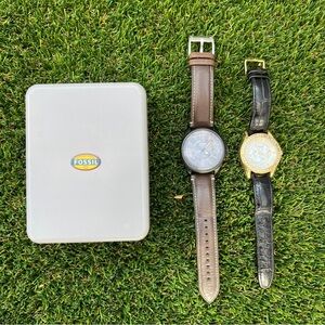 Men’s Stainless Steel Fossil Watch FS 4979 Women’s Stainless Steel ES 2421